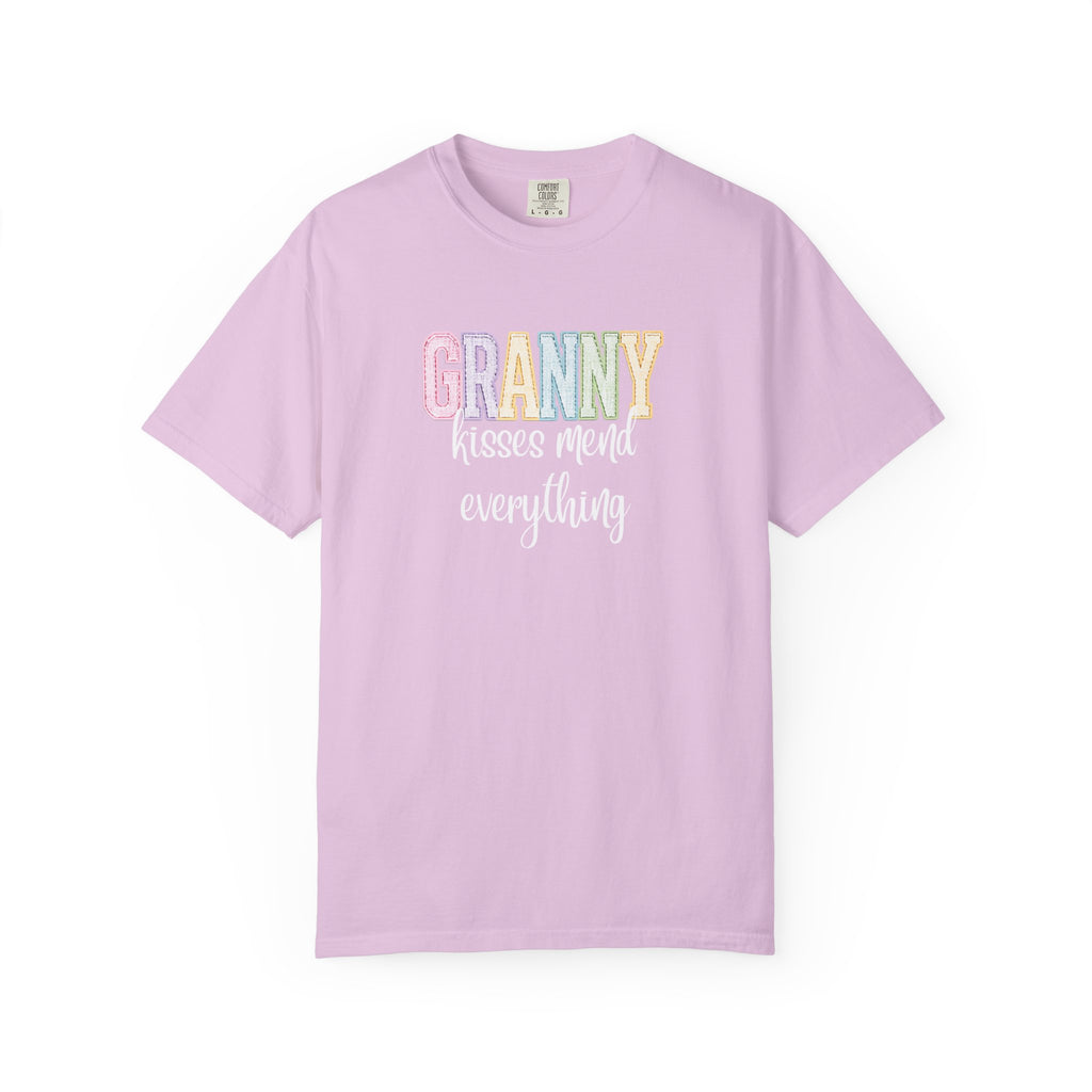Granny Kisses Mend Everything T-Shirt — Pastel Grandma Gift