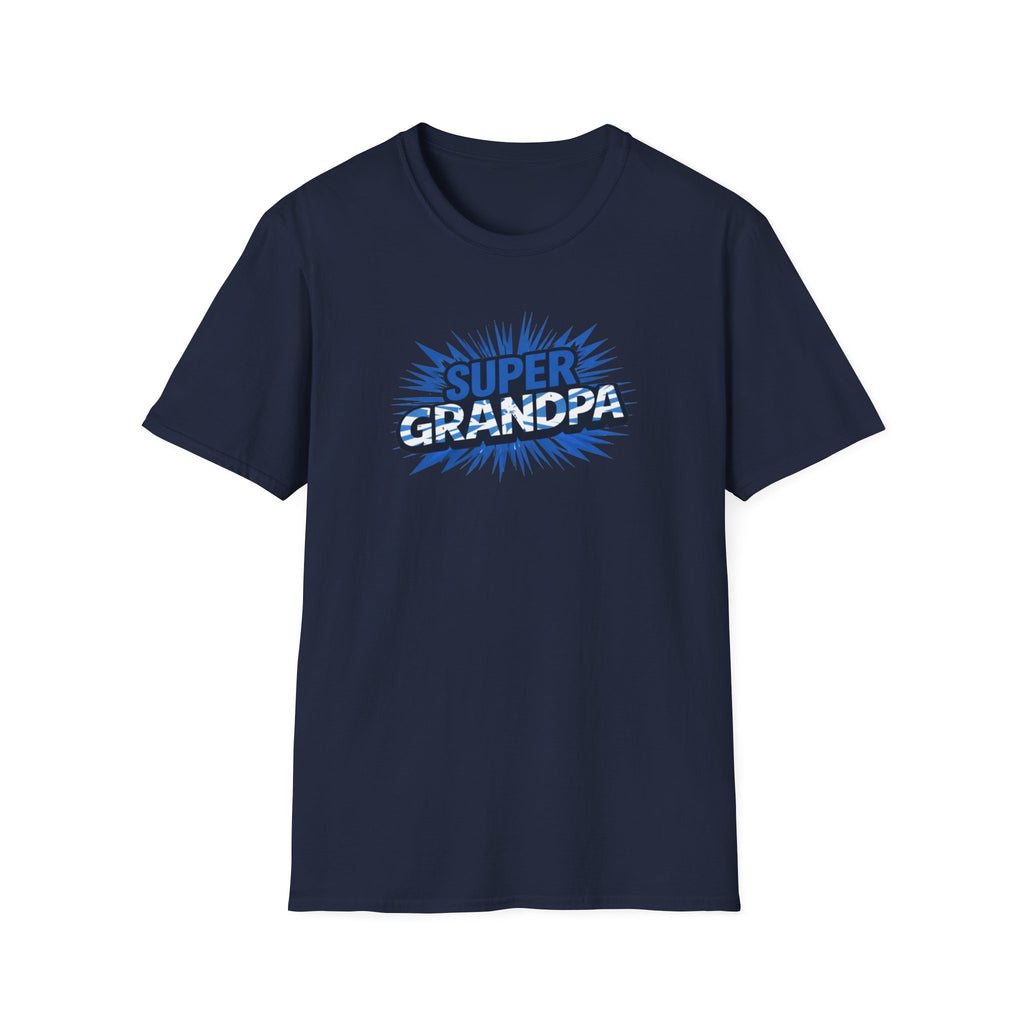 Super Grandpa Scotland Flag/Scottish themed T-Shirt — Retro Comic Father's Day Gift for Grandfathers