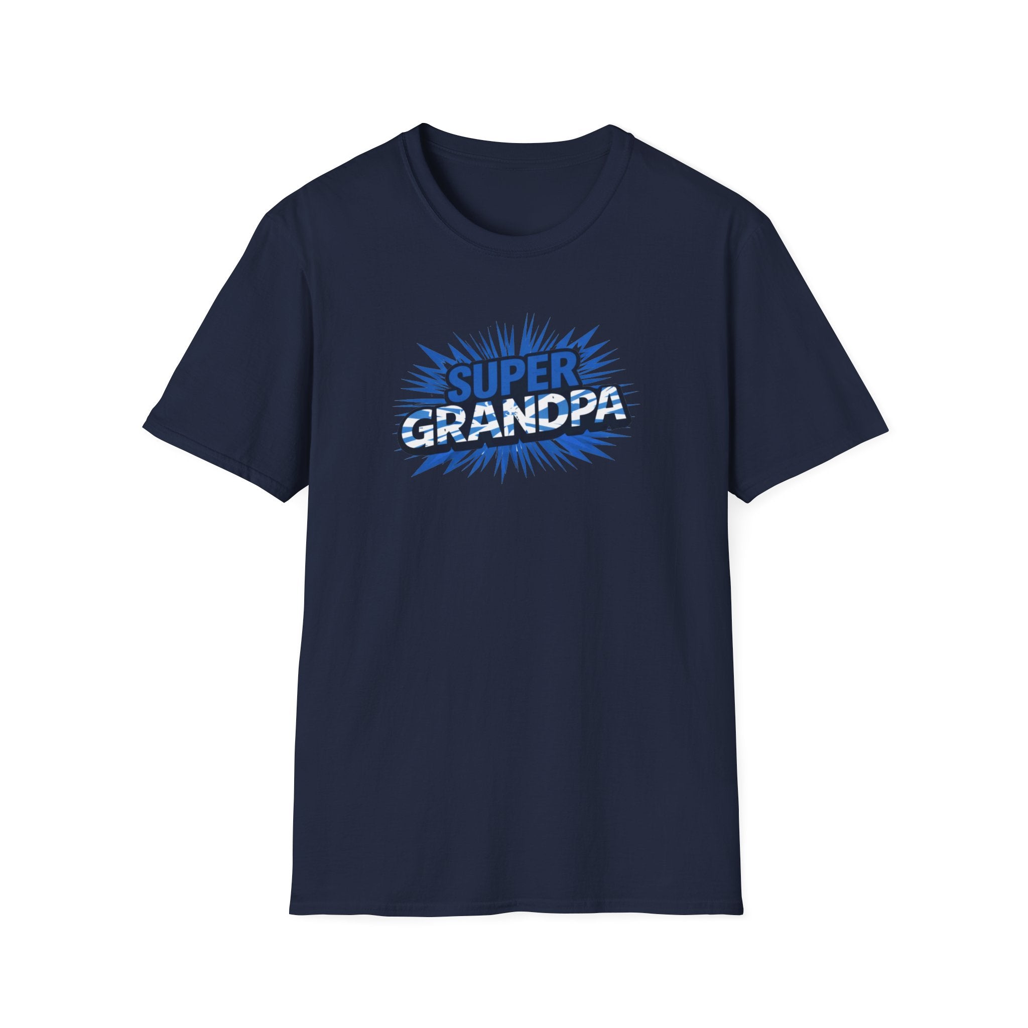Super Grandpa Scotland Flag/Scottish themed T-Shirt — Retro Comic Father's Day Gift for Grandfathers