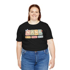 Nana Baby Blocks Tee — Personalized Grandmother Name Shirt