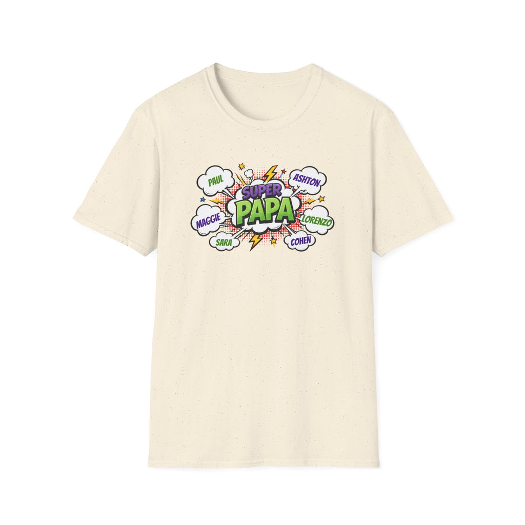Super Papa Comic T-Shirt — Funny Father’s Day Gift