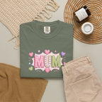 MUM Heart Patch Graphic T-Shirt — Cute Floral Mother’s Day Gift