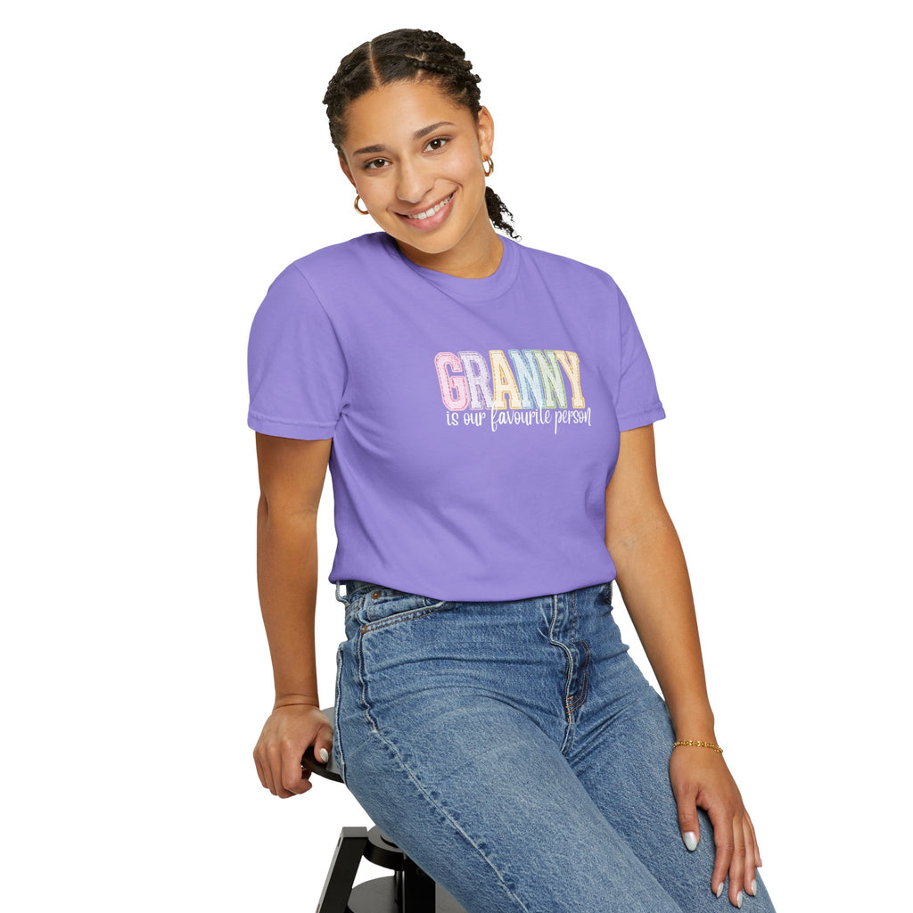 Granny Is Our Favourite Person T-Shirt — Pastel Grandma Gift Tee