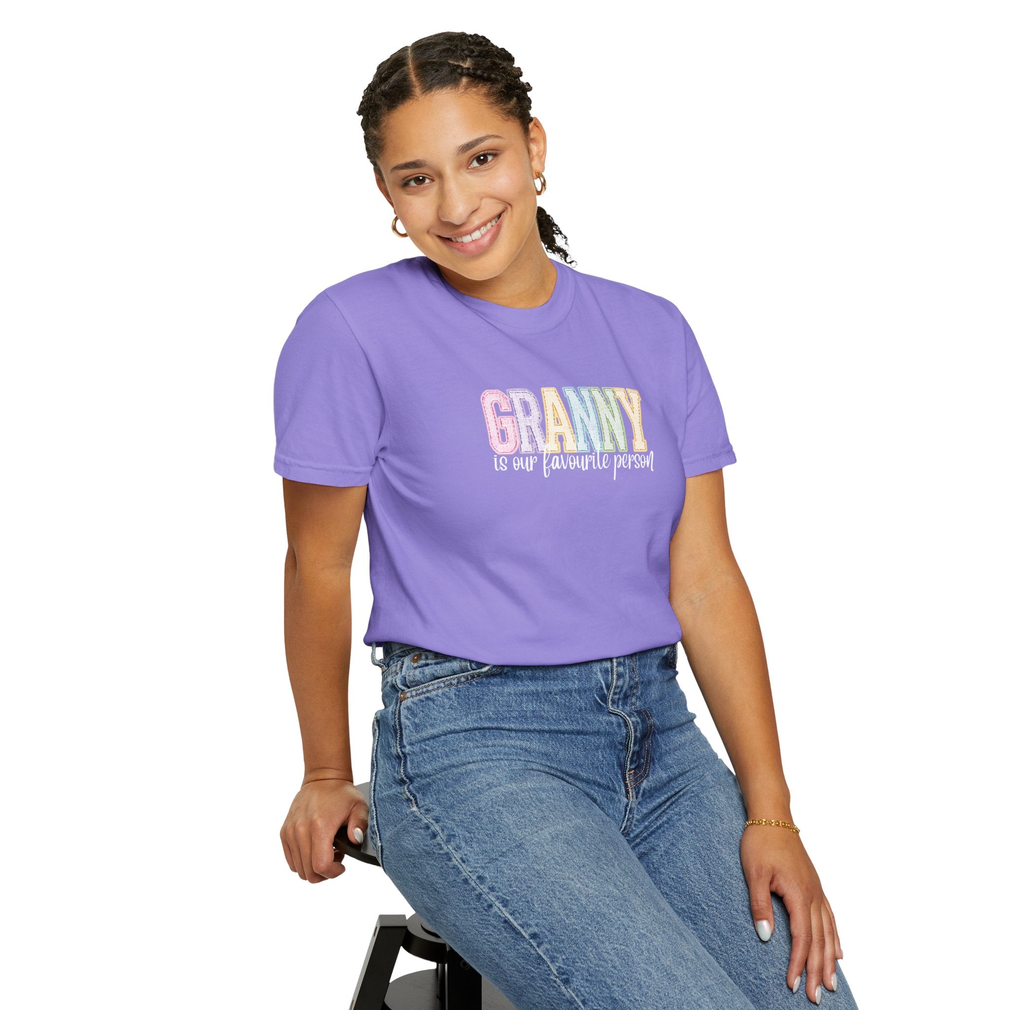 Granny Is Our Favourite Person T-Shirt — Pastel Grandma Gift Tee