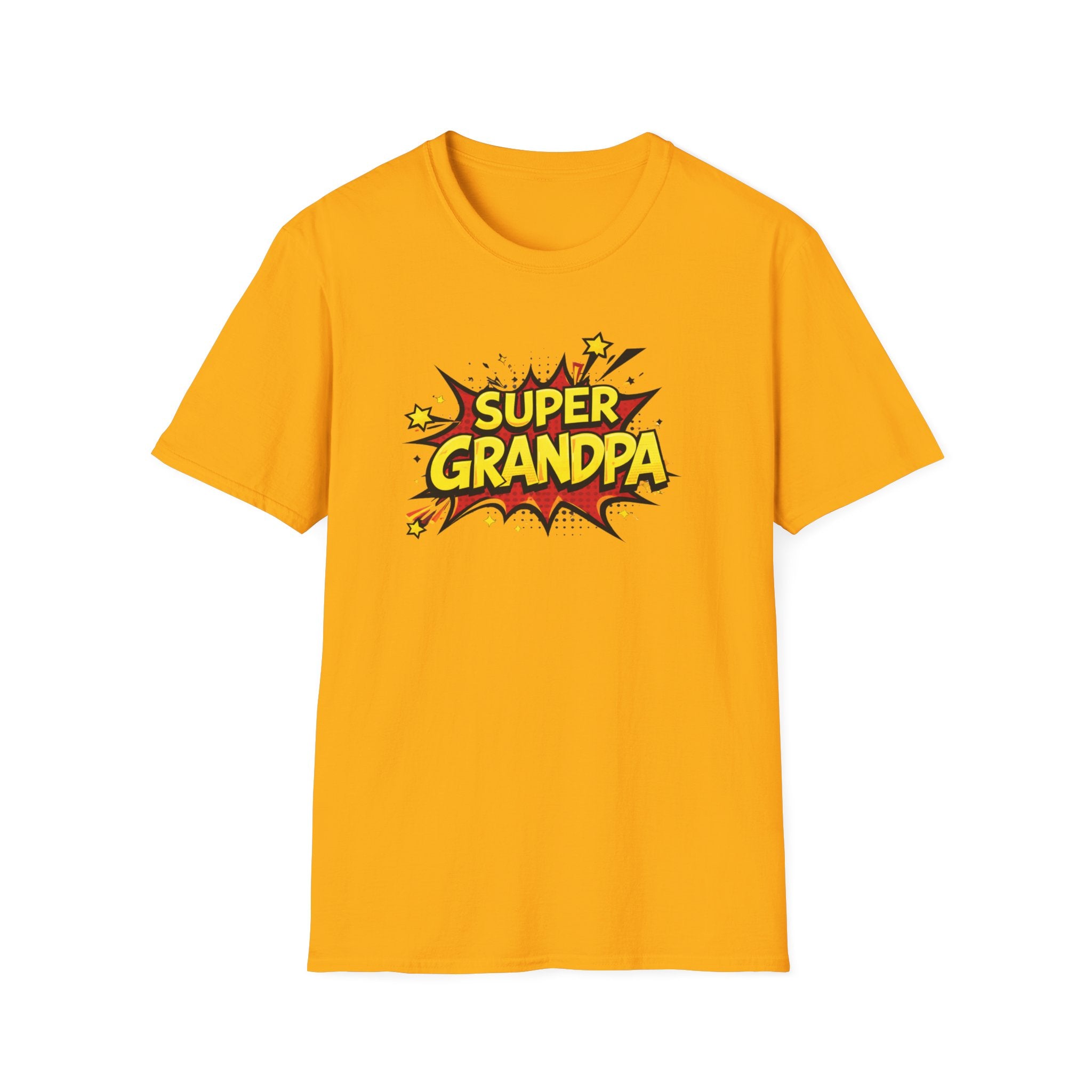 Super Grandpa T-Shirt – Comic Book Retro Graphic Tee for Grandfathers