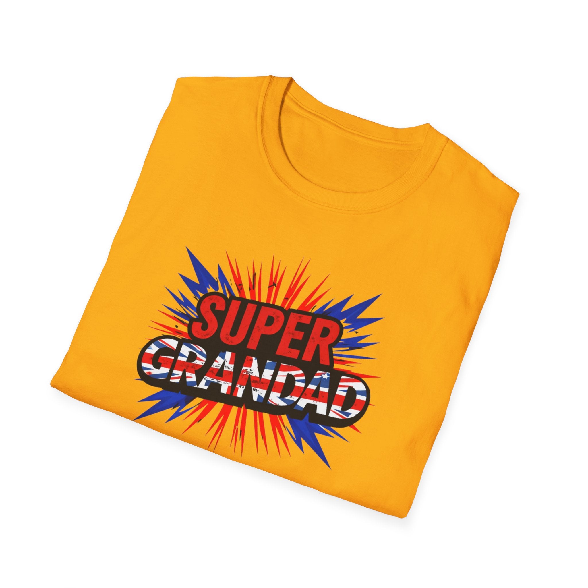Super Grandad Union Jack/England themed Comic-Style T-Shirt