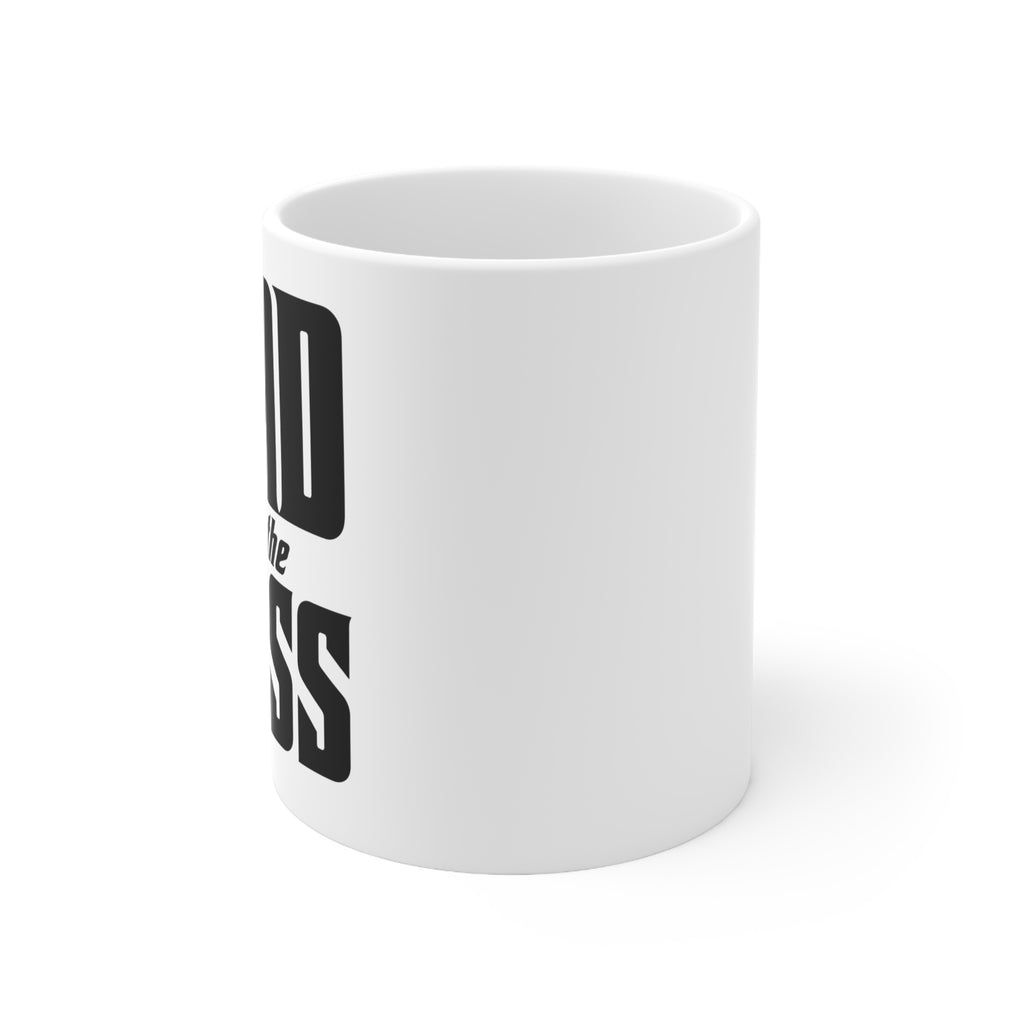 Dad Is the Boss Ceramic Coffee Mug — 11oz & 15oz