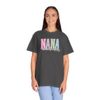 NANA Pastel Patchwork T-Shirt — "The Heart of Our Family" Gift