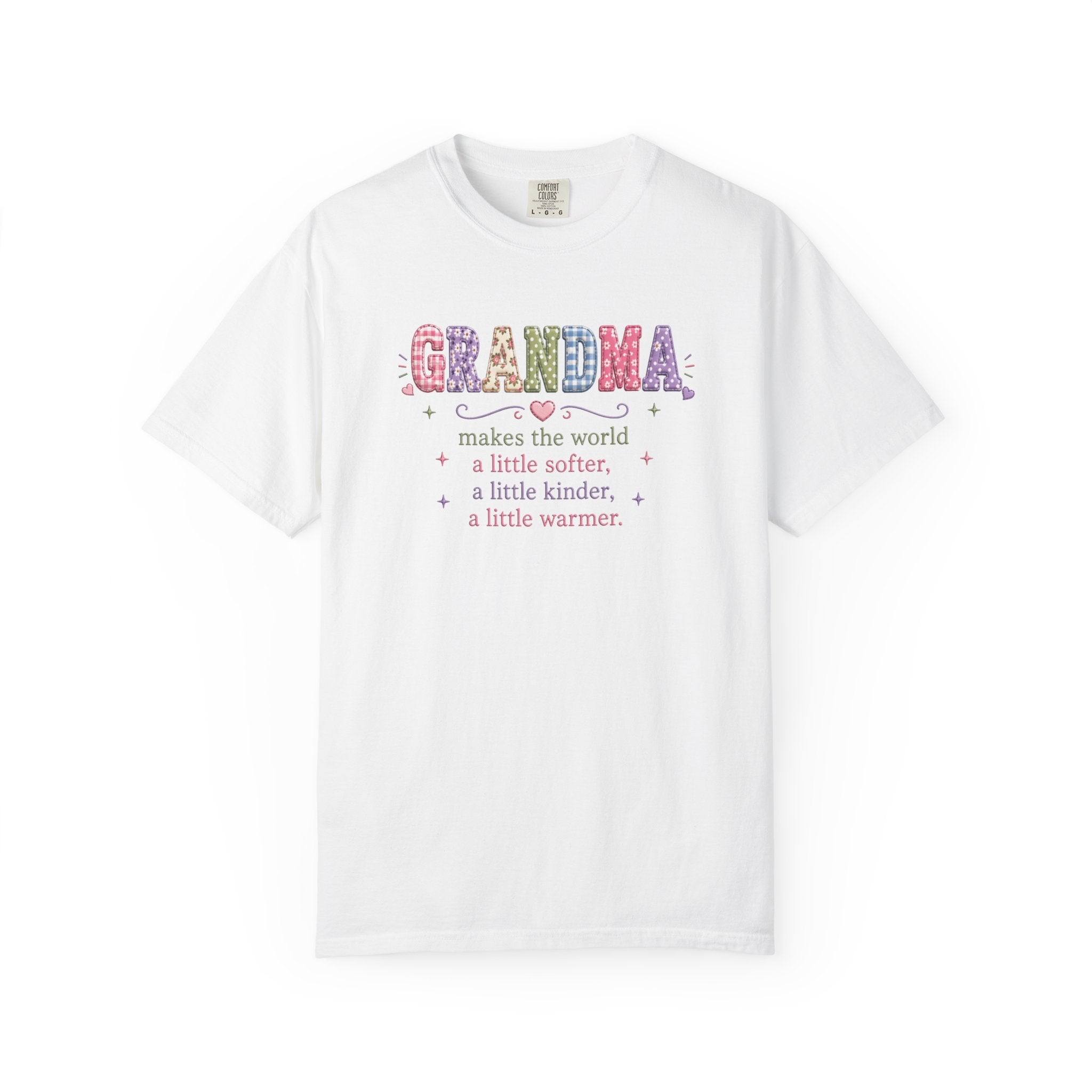 Grandma Floral T-Shirt — "Grandma makes the world a little softer, kinder, warmer"