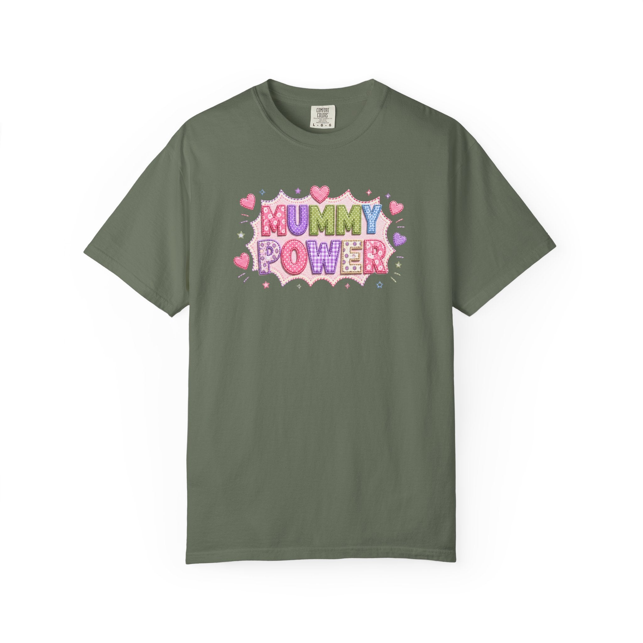 Mummy Power T-Shirt — Cute Pink Heart Mother's Day Tee