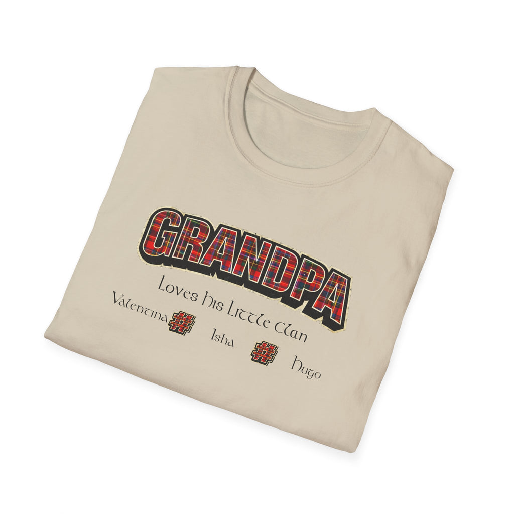 Grandpa Loves His Little Clan T-Shirt — Funny Father's Day Gift for Beer-Loving Grandpa