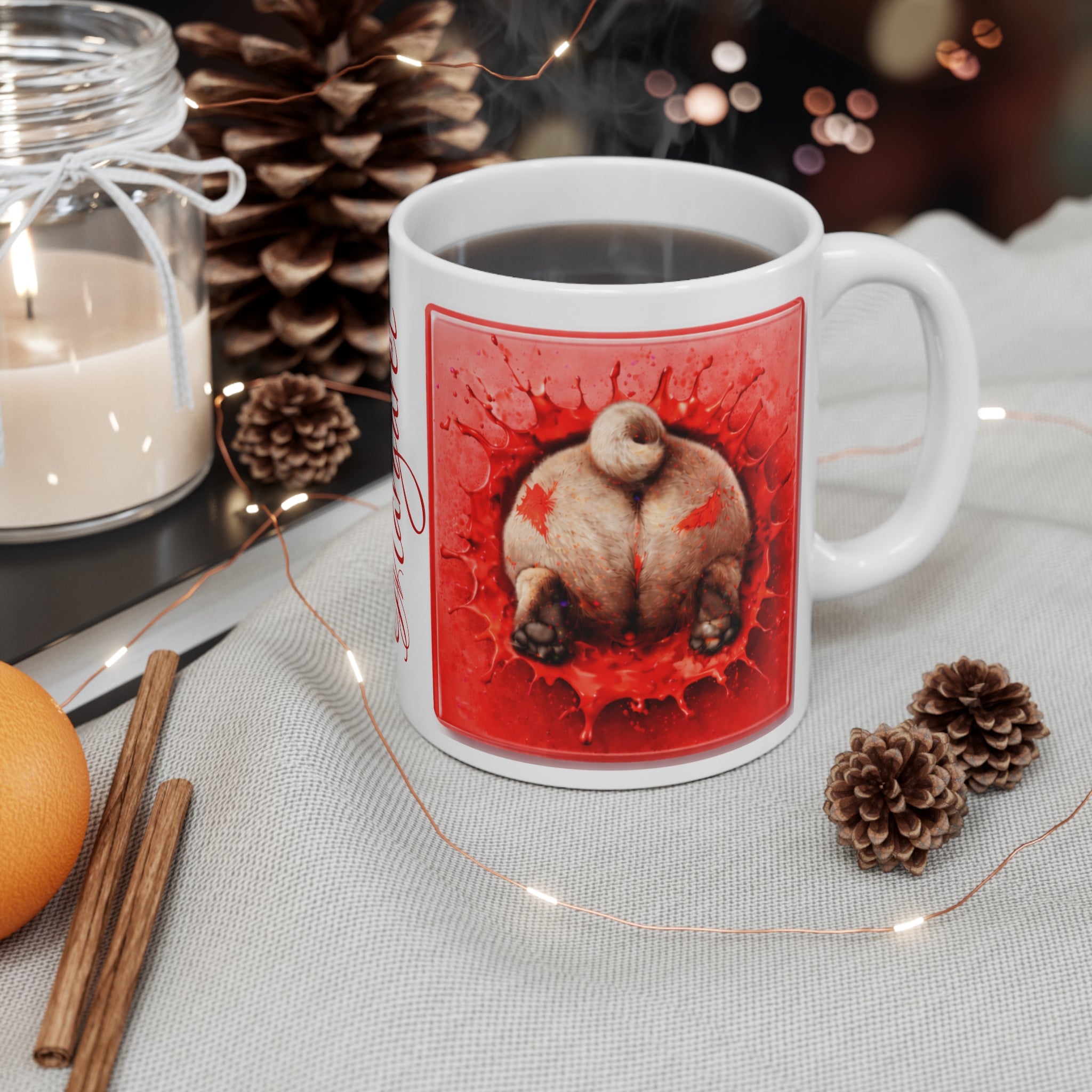 Personalized Pug Mug — "I Puggin' Love You" Ceramic Coffee Cup