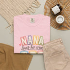 T-Shirt — “Nana Loves Her Crew” Colorful Grandma Family tee
