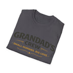 Granddad's Crew T-Shirt — "Small Humans, Big Love" Grandpa Gift