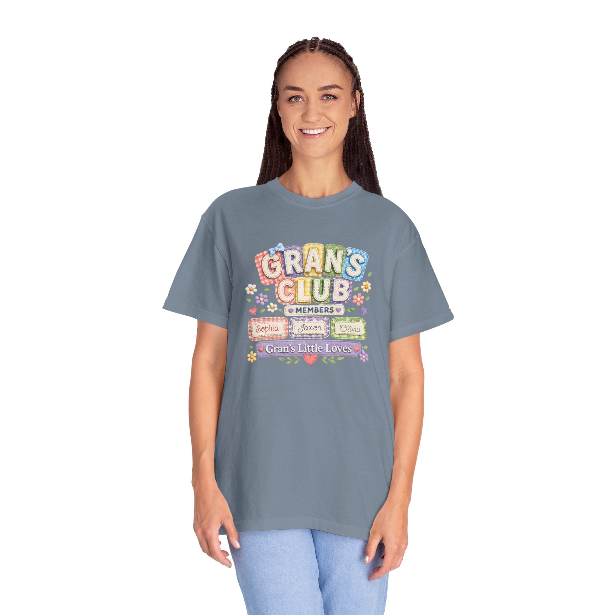 Grans Club T-Shirt – Personalized ‘Grans Club’ Family Names Tee