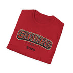 Grandad Est. 2026 T-Shirt — Plaid Grandpa Gift Tee