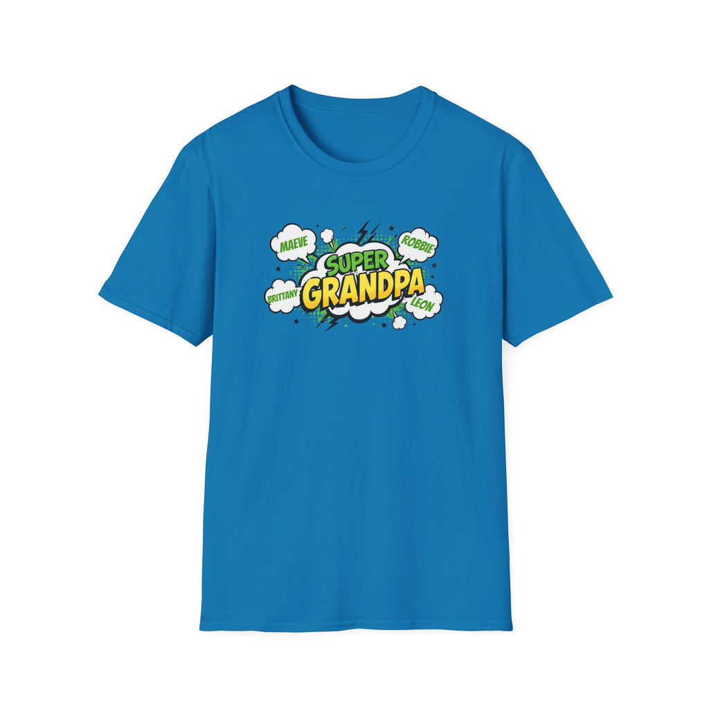 Super Grandpa T-Shirt – Comic Book Style Grandfather Gift
