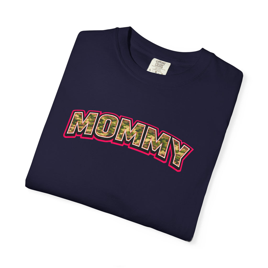 Mommy Camo Graphic T-Shirt — Retro Lettering Mother's Day Tee