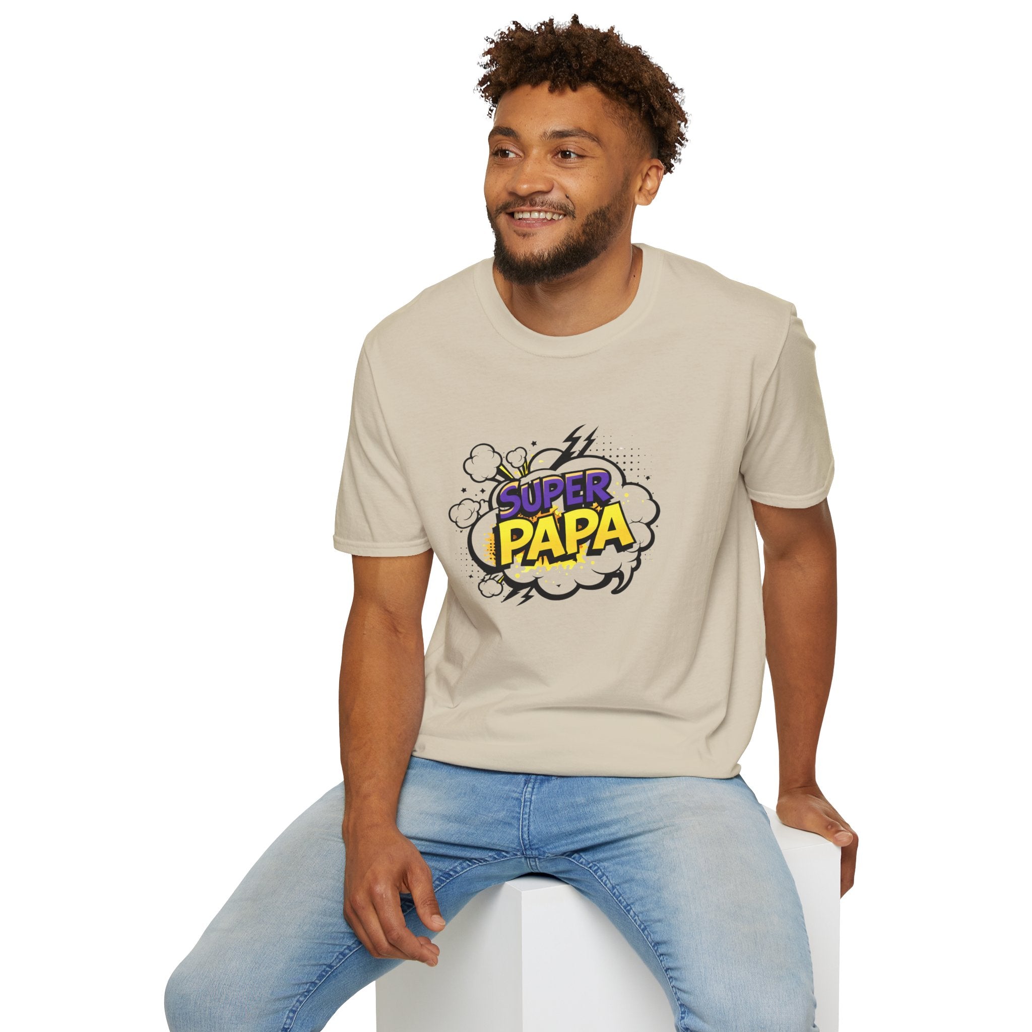 Super Papa T-Shirt — Comic Book Style Father’s Day Tee