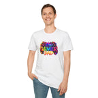 Gamer Dad Colourful Controller Design T-Shirt