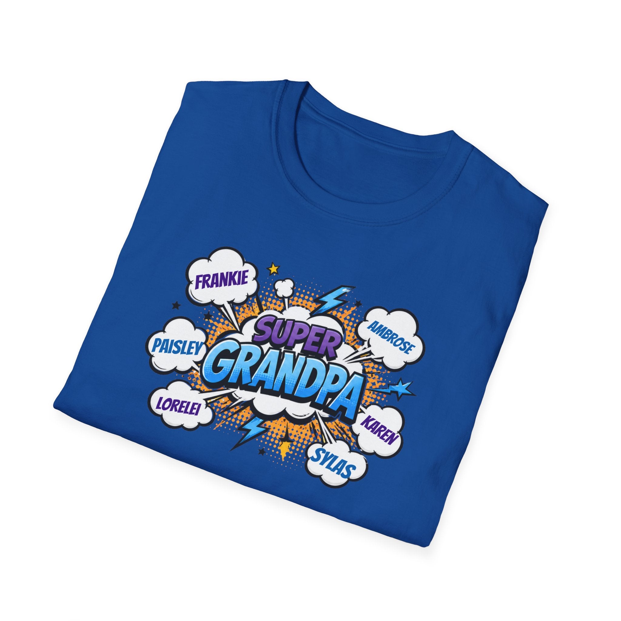 Super Grandpa Comic T-Shirt — "Super Grandpa" Funny Gift for Grandfathers