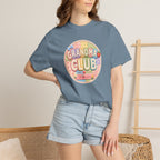 Grandma Club T-Shirt — Cute Retro Floral Badge Tee for Grandmothers
