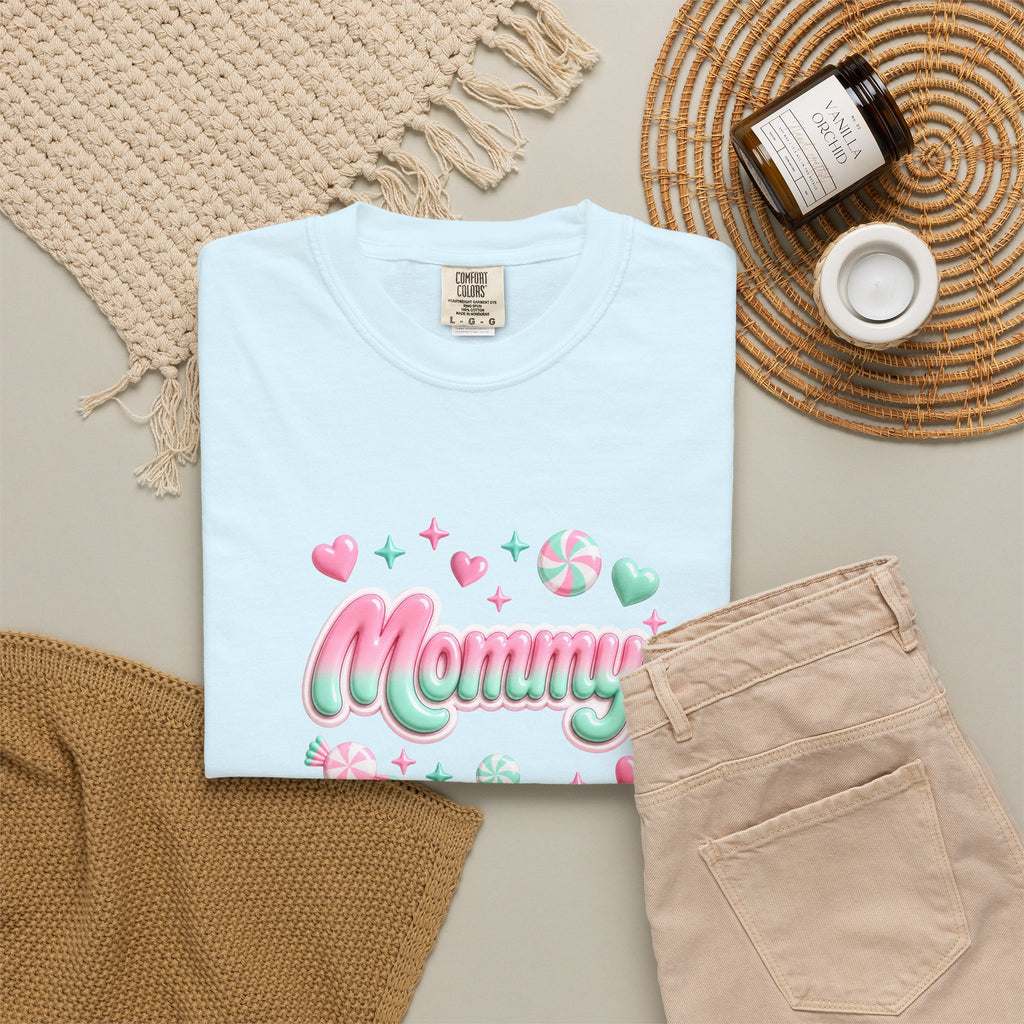 Mommy Pastel Candy Script T-Shirt