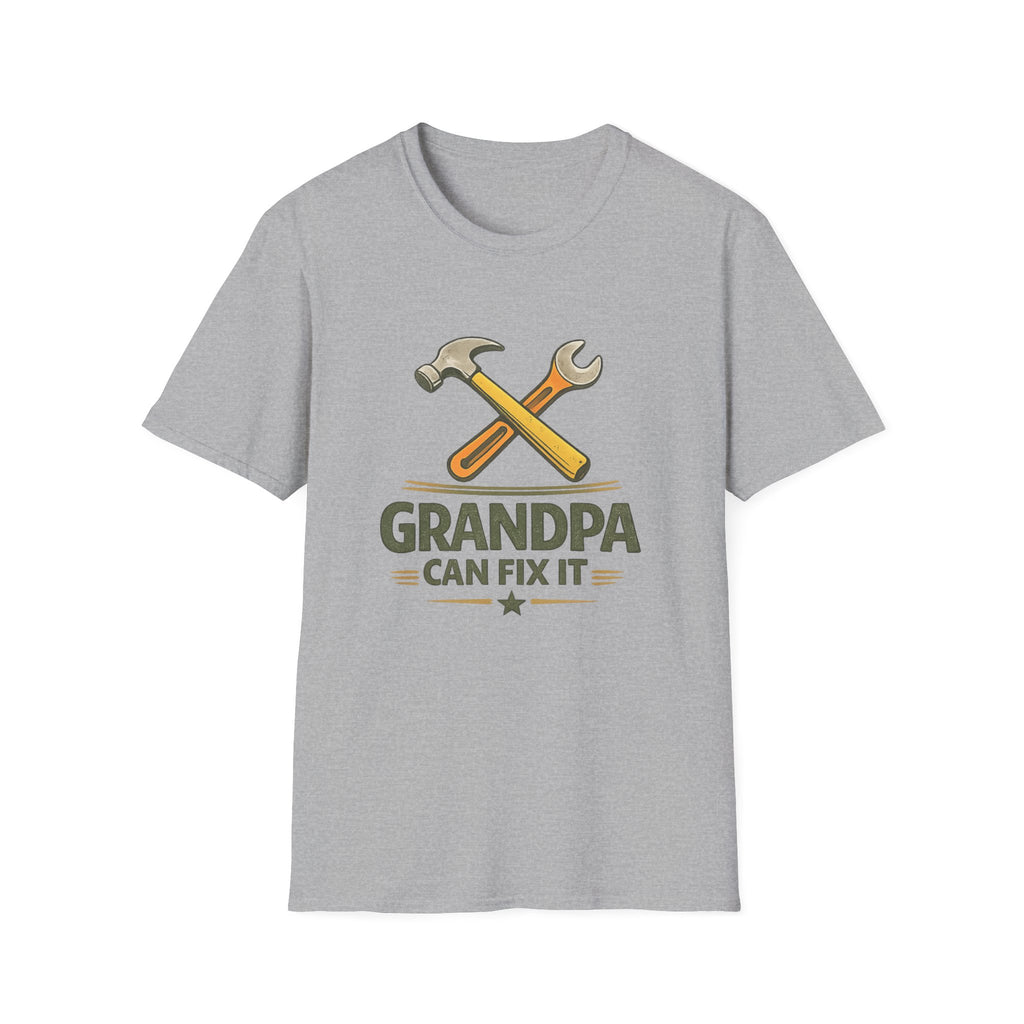Grandpa Can Fix It T-Shirt — Handyman Tools Retro Tee for Fathers, Grandfathers & DIY Lovers