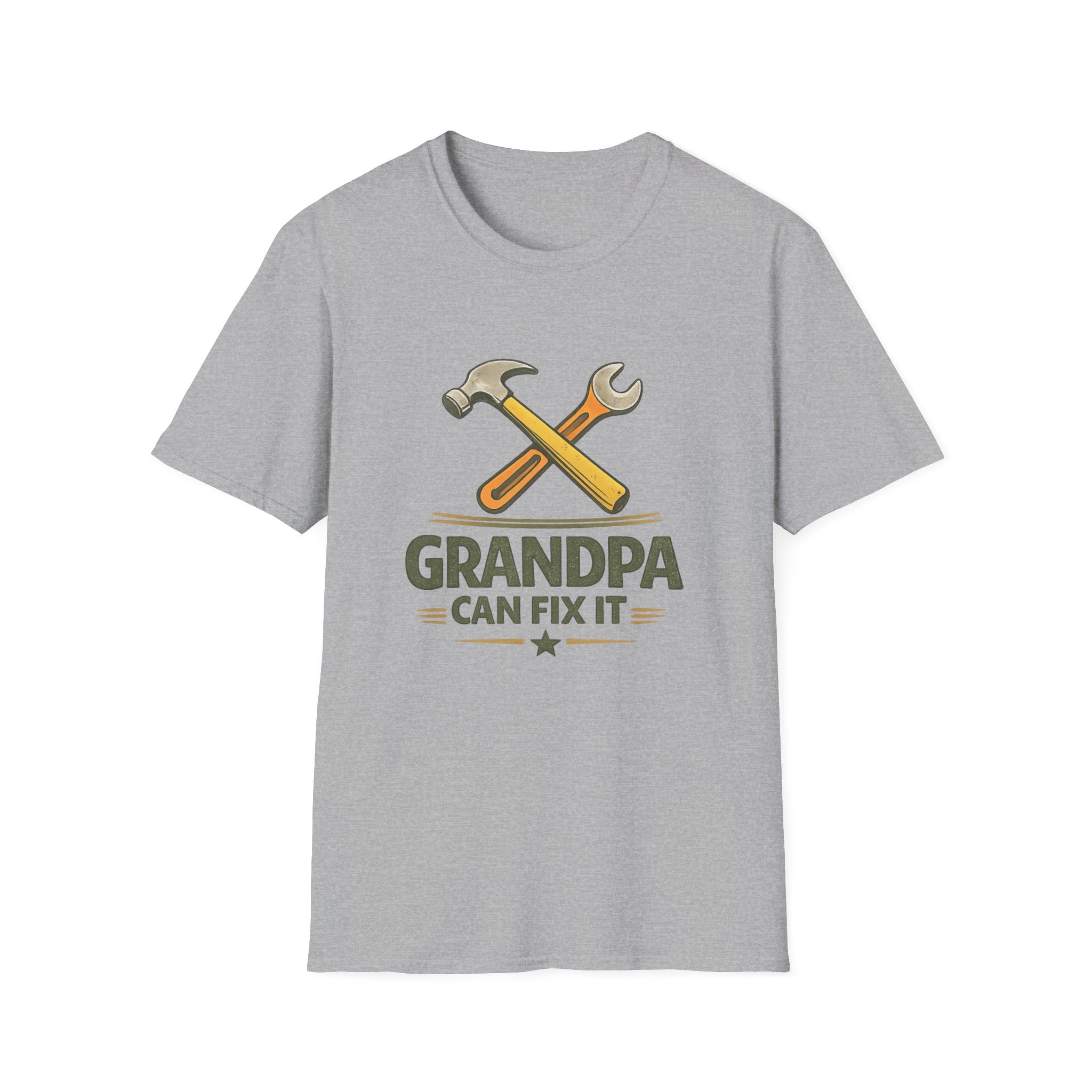 Grandpa Can Fix It T-Shirt — Handyman Tools Retro Tee for Fathers, Grandfathers & DIY Lovers