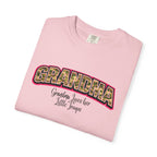 Grandma Floral Retro Tee — "Grandma: Grandkids Love Her a Little Teacup"