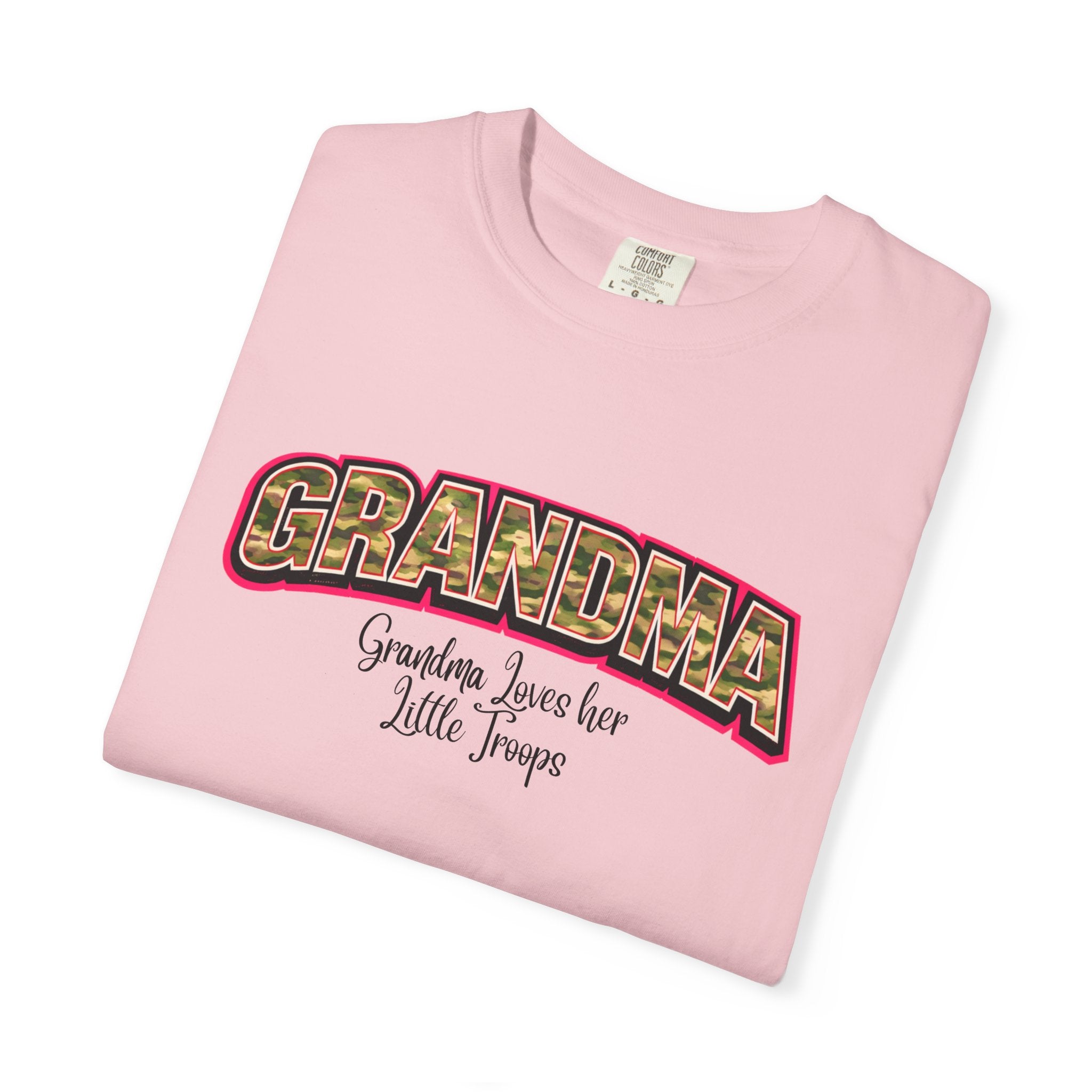 Grandma Floral Retro Tee — "Grandma: Grandkids Love Her a Little Teacup"