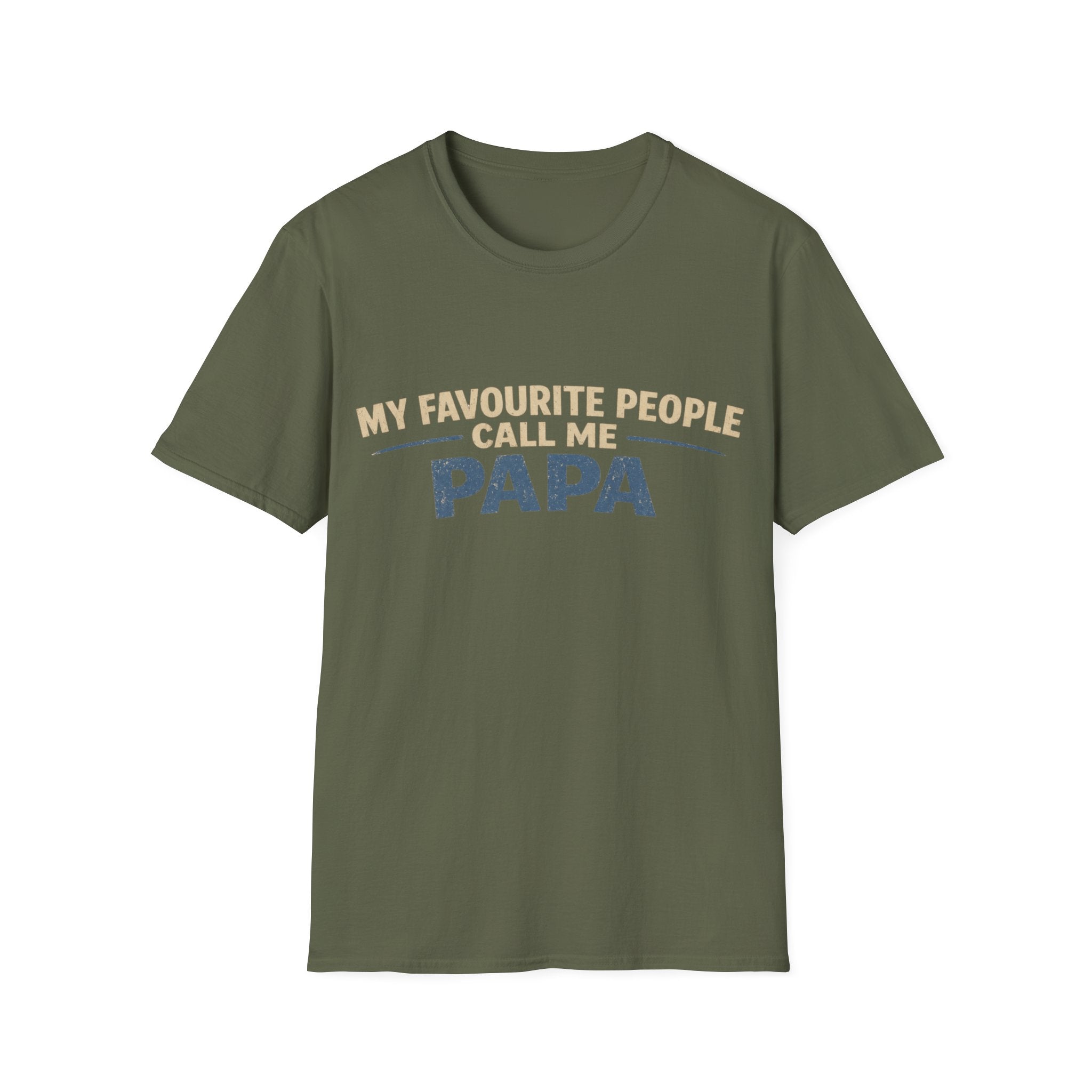Papa T-Shirt — "My Favourite People Call Me Papa" Father's Day Tee