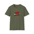 Super Papa Welsh Flag/ Wales themed Graphic T-Shirt — Father’s Day Comic-Style Dad Shirt