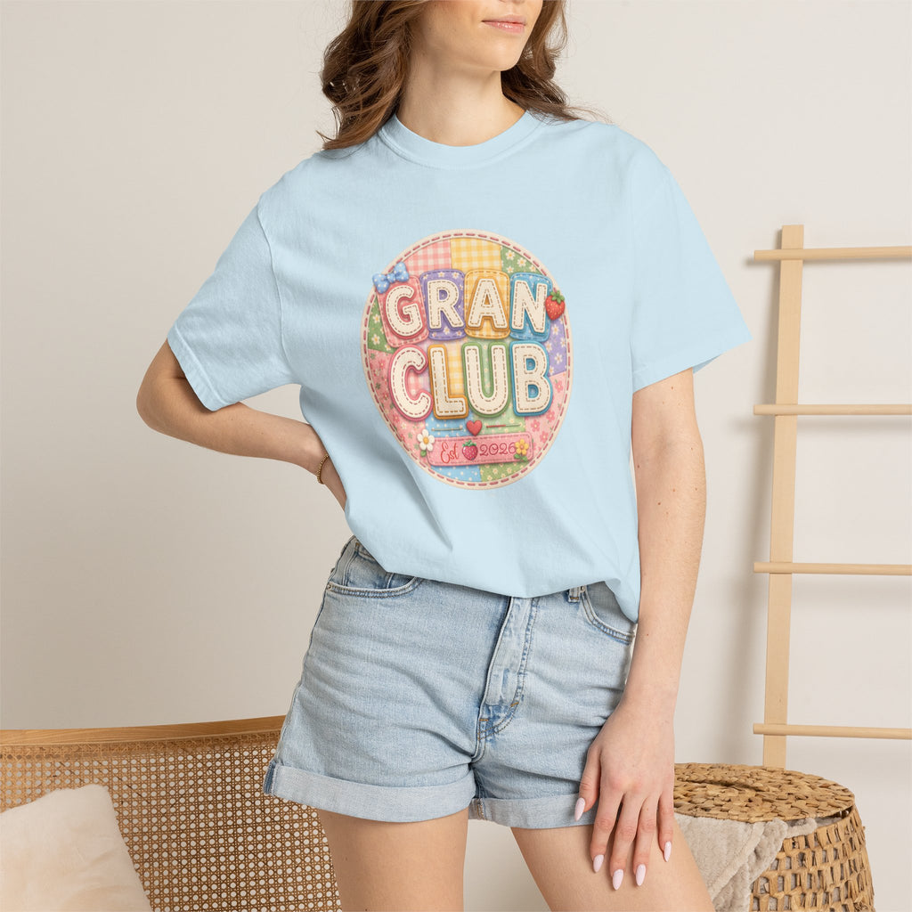 Gran Club Graphic T-Shirt — Retro Pastel Circle Design