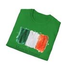 Made in Ireland T-Shirt — Watercolor Irish Flag Tee