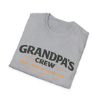 Grandpa's Crew T-Shirt — "Small Humans, Big Love" Grandpa Gift