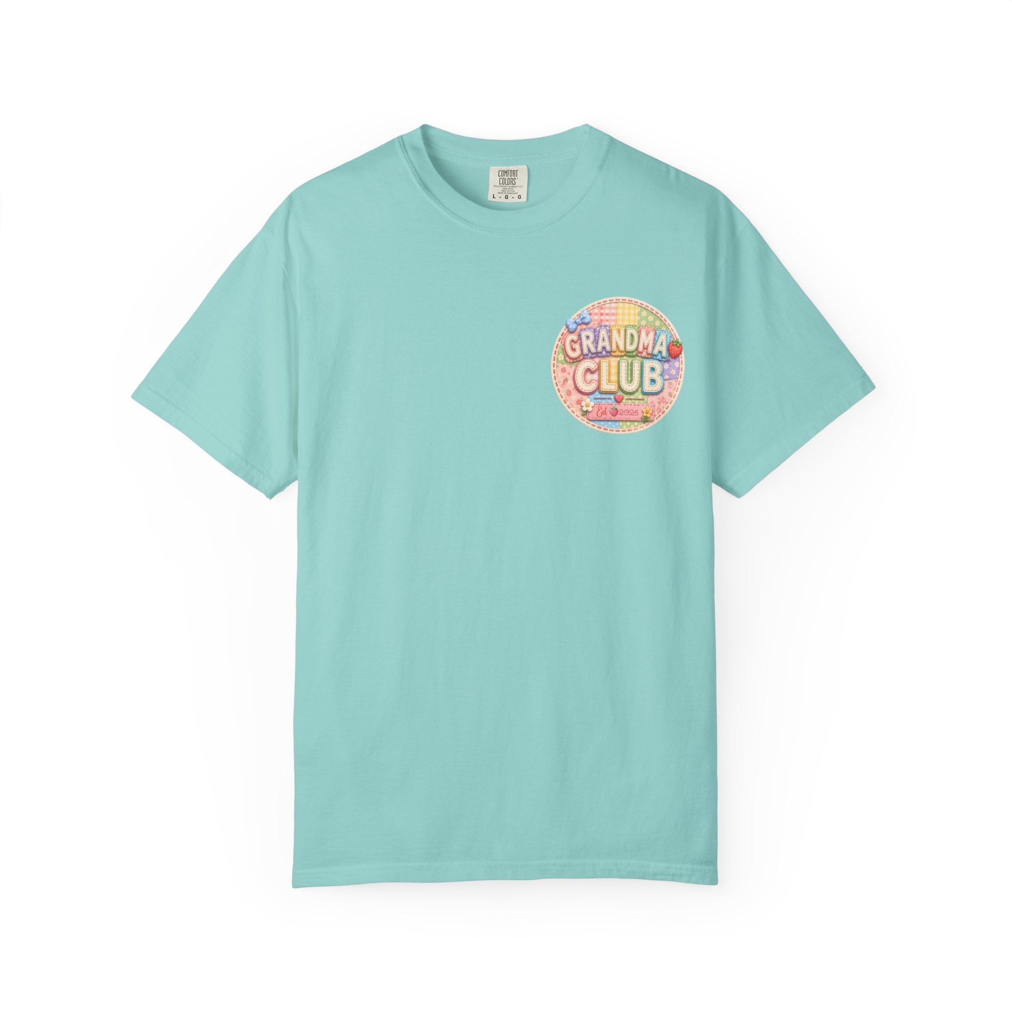 Grandma Club T-Shirt — Retro Floral Graphic