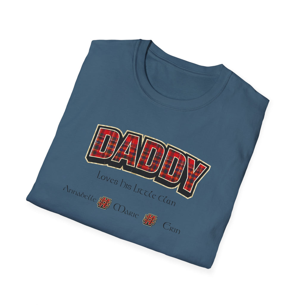 Daddy Plaid Father’s Day T-Shirt — 'Daddy Loves You More Than Coffee' Graphic Tee