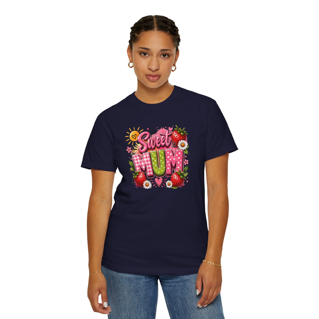 Sweet Mum T-Shirt — Floral Strawberry Mother's Day Tee