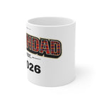 Granddad Est. 2026 Plaid Coffee Mug — New Grandparent Gift