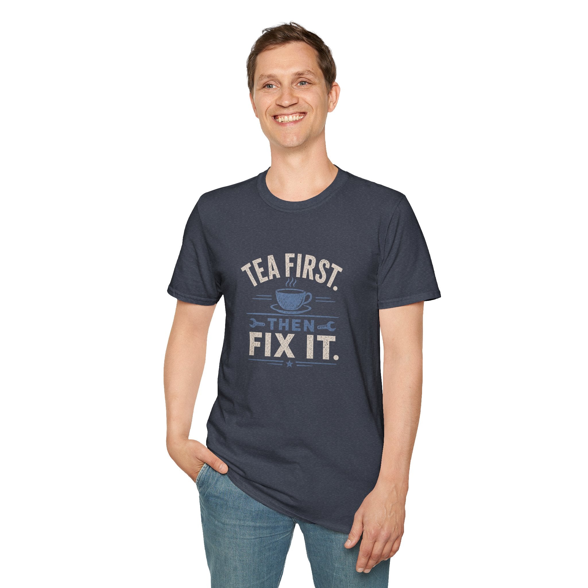 Tea First Then Fix It T-Shirt — Funny Repair Lover Tea Shirt