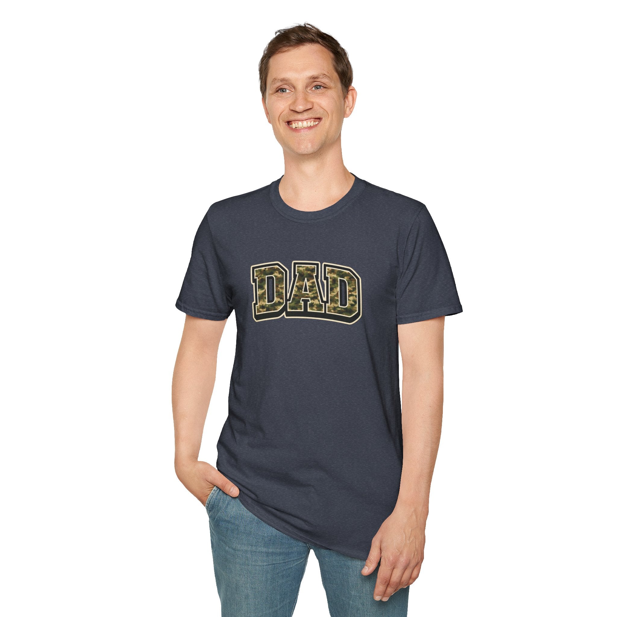 Dad Camo T‑Shirt — Military Camouflage 'DAD' Father's Day Tee