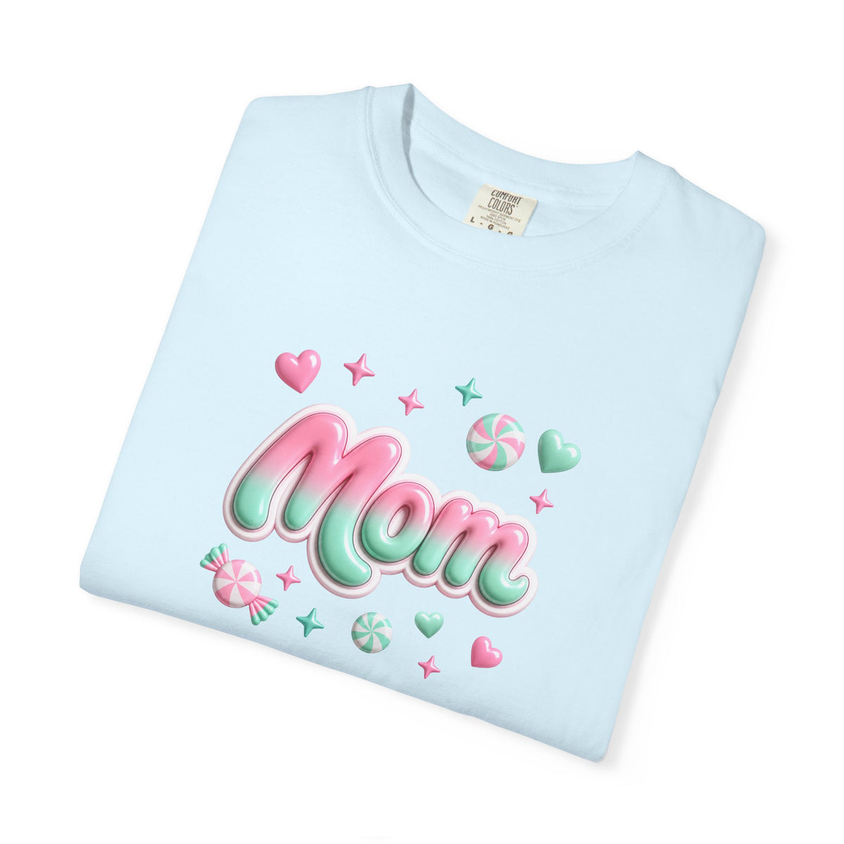 Mom Pastel Candy Script T-Shirt