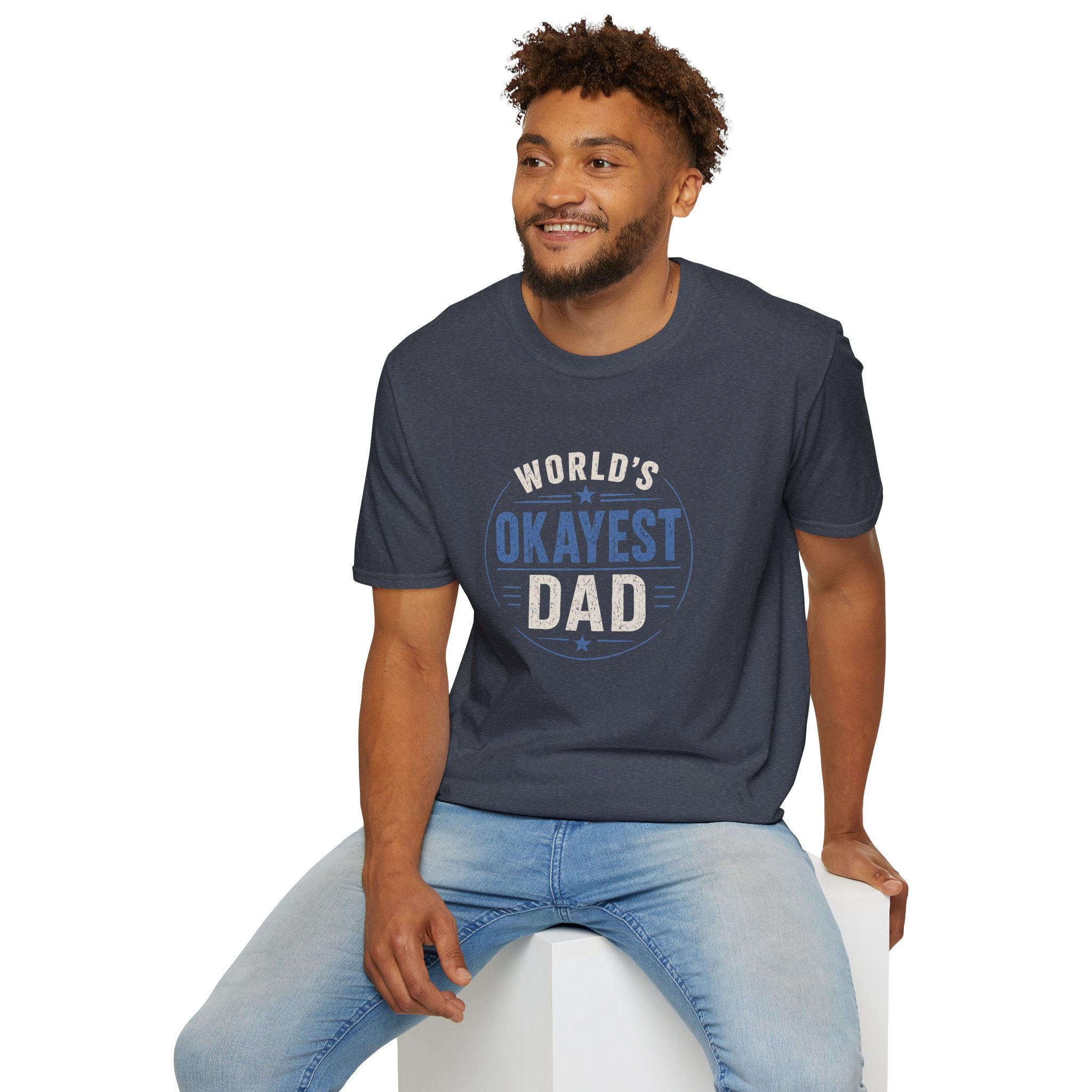 World's Okayest Dad T-Shirt — Funny Father's Day Gift Tee