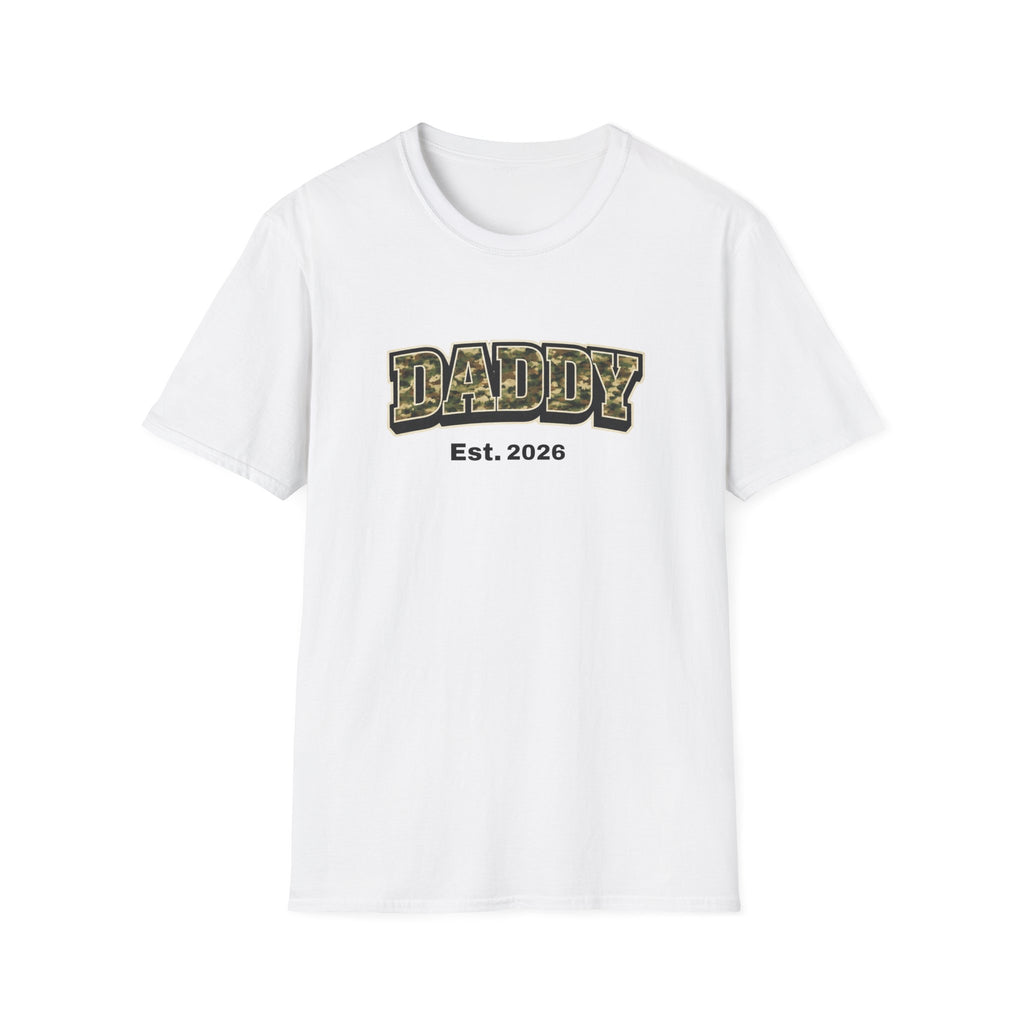 Daddy Est. 2026 Camo T-Shirt — New Dad Gift