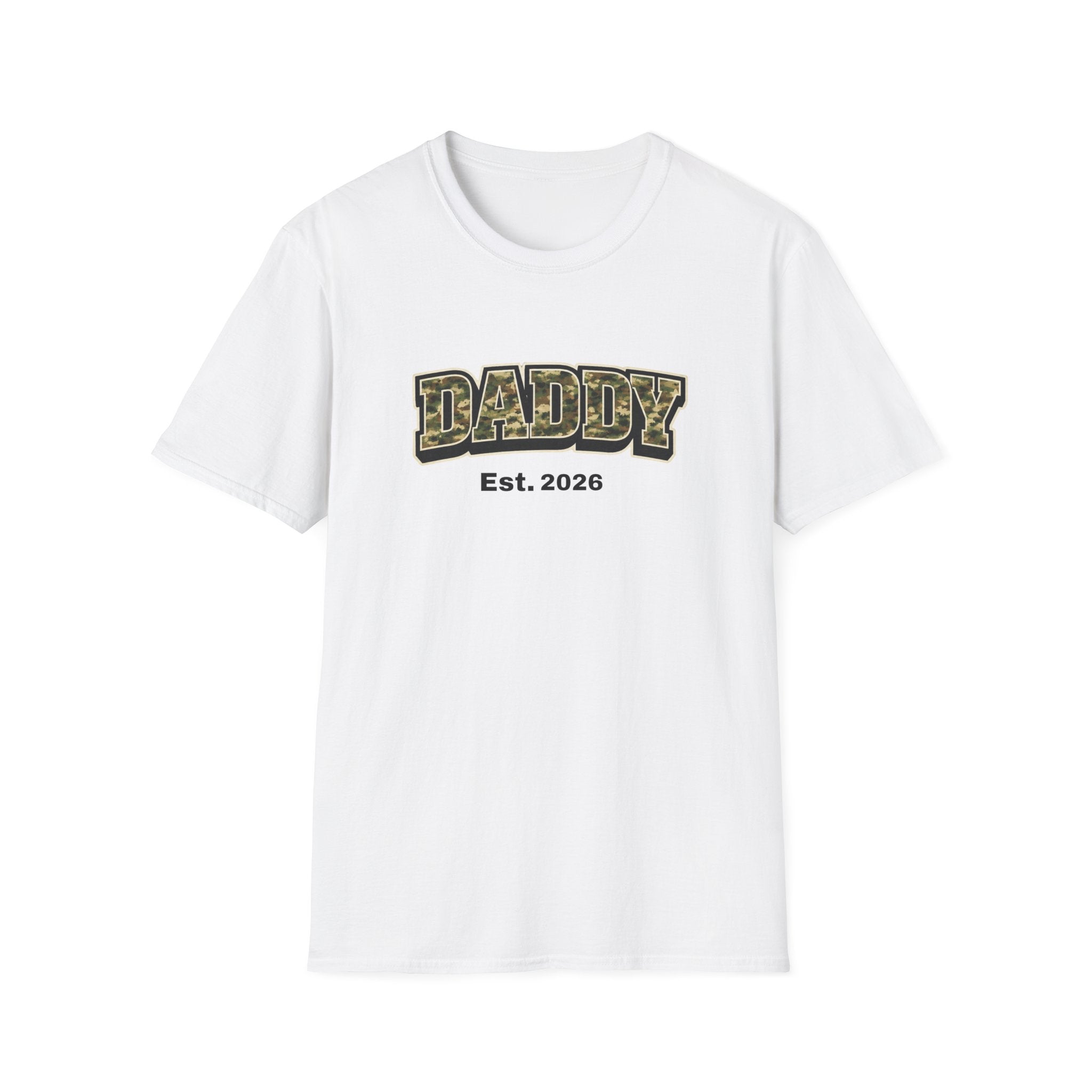 Daddy Est. 2026 Camo T-Shirt — New Dad Gift