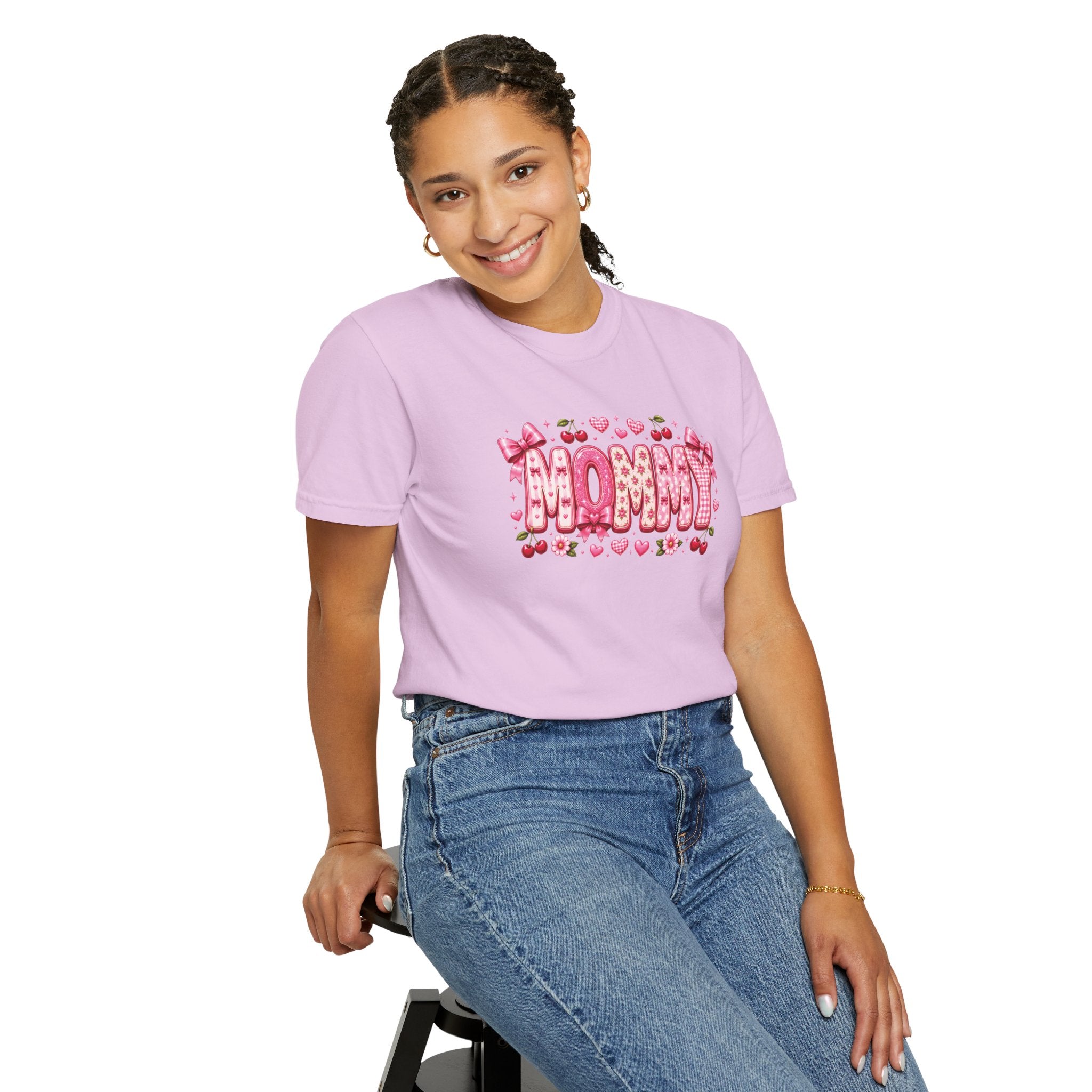 MOMMY Floral Heart T-Shirt