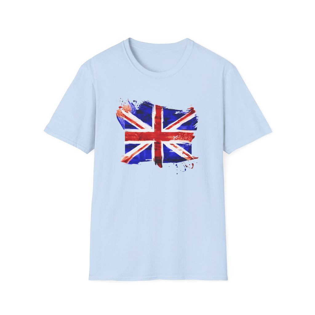 Union Jack Paint Brush UK Flag T-Shirt — British Pride Graphic Tee