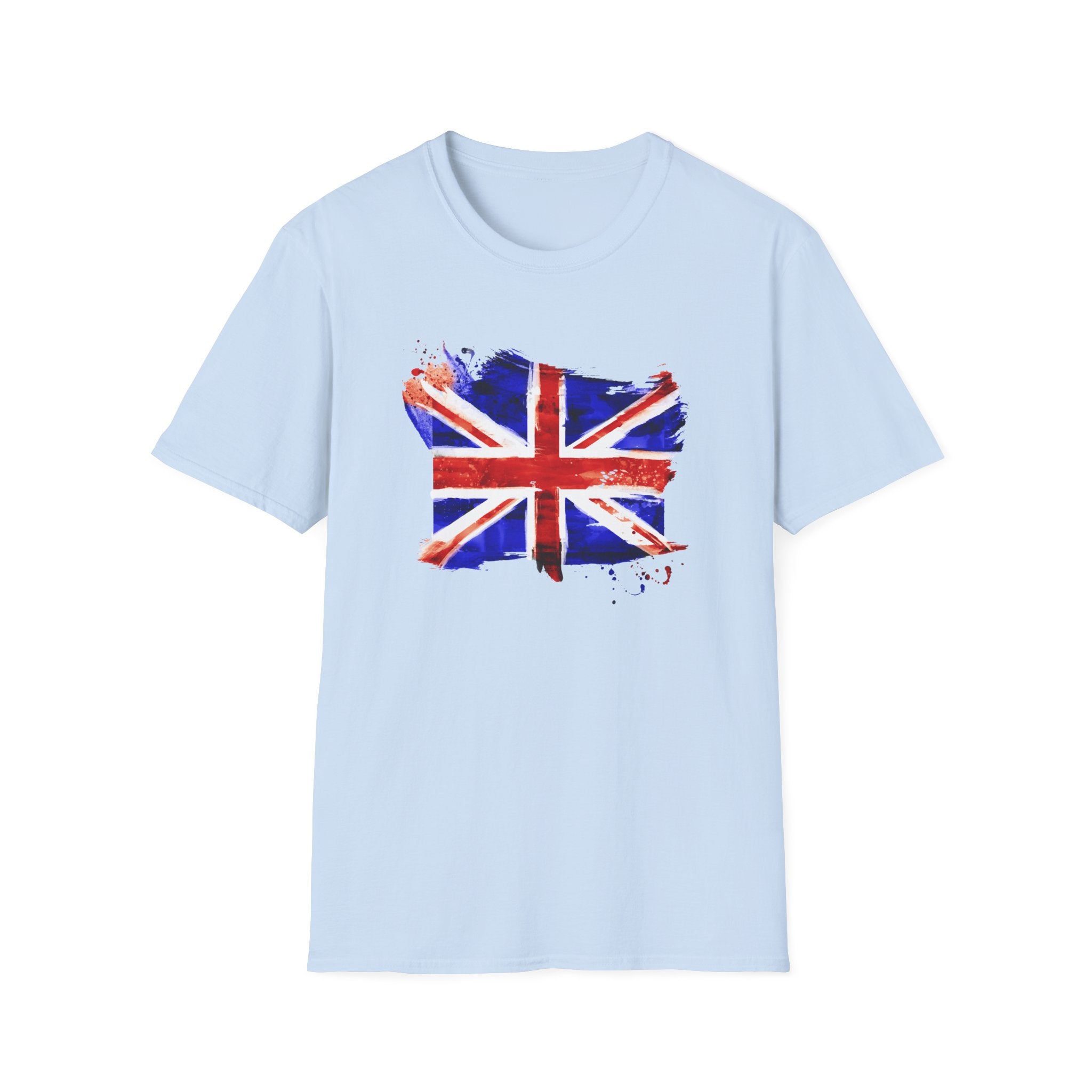 Union Jack Paint Brush UK Flag T-Shirt — British Pride Graphic Tee