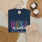 Grandma T-Shirt — "My Grandkids Have My Heart" Pastel Graphic Tee